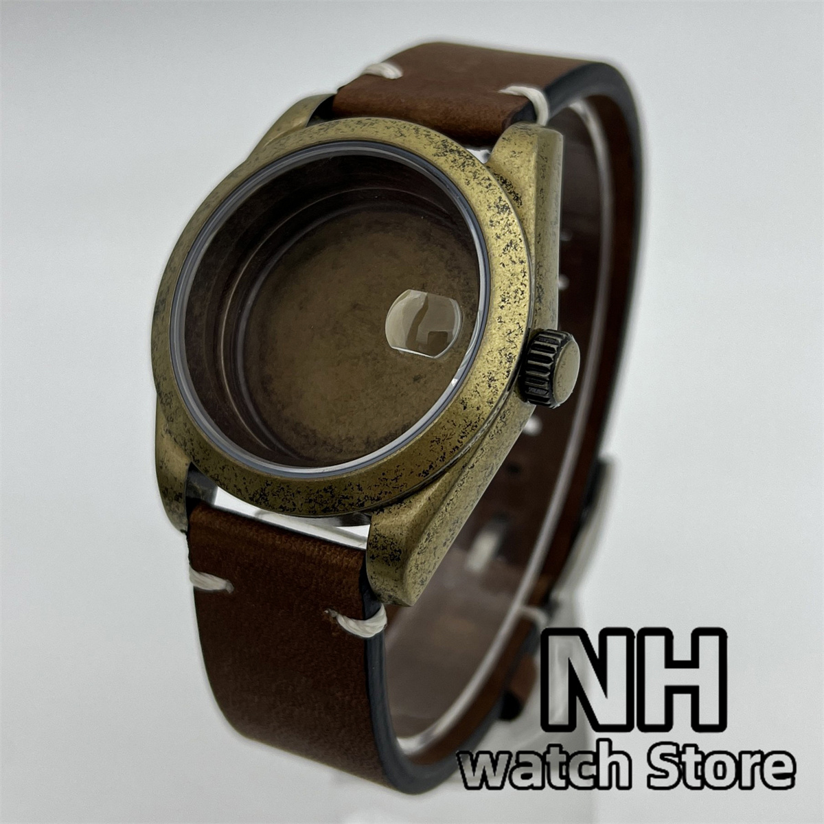 39mm Bronze Brushed Watch Case - Seiko Watch 5 Sports ulasan dan harga