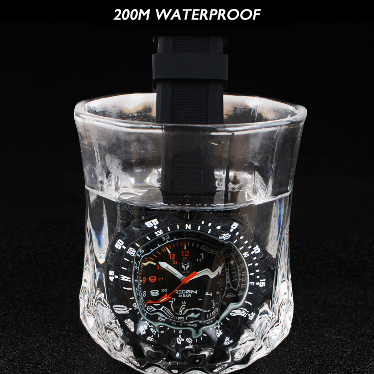 Hnlgnox Mens Pilot Watches Spo - Rubber Strap Diver ulasan dan harga