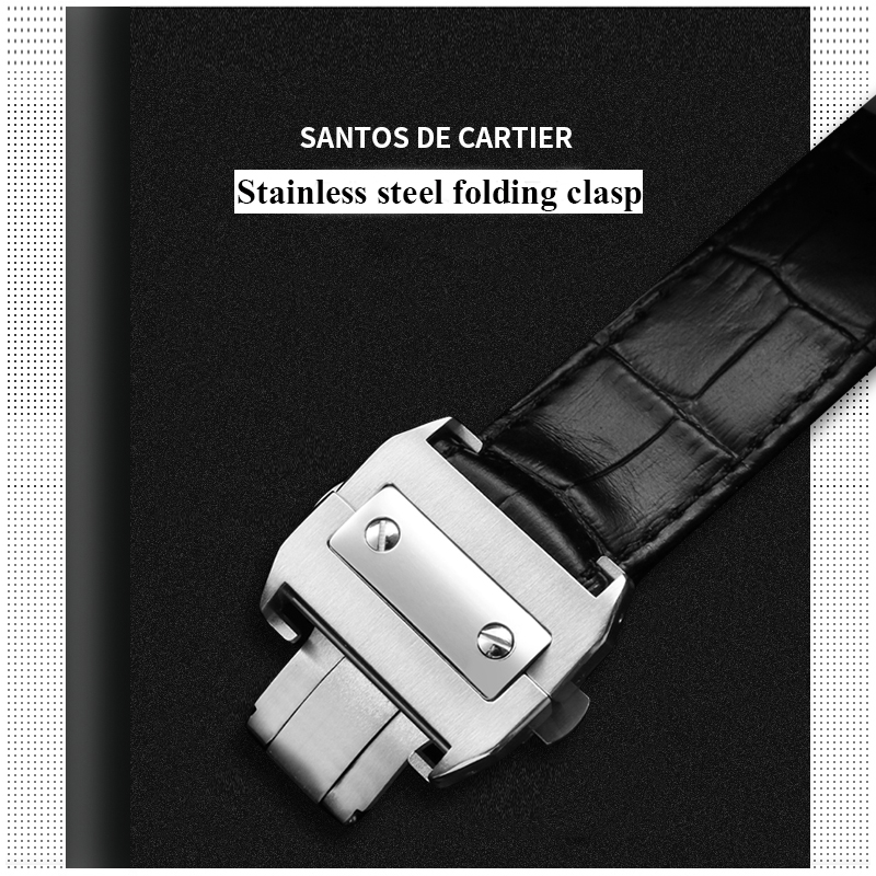 High Quality Cowhide Watch Str - Cartier Watch Santos ulasan dan harga