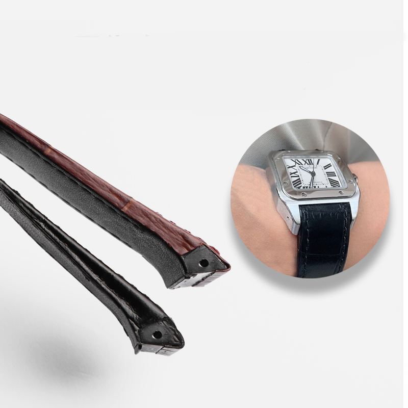 High Quality Cowhide Watch Str - Cartier Watch Santos ulasan dan harga