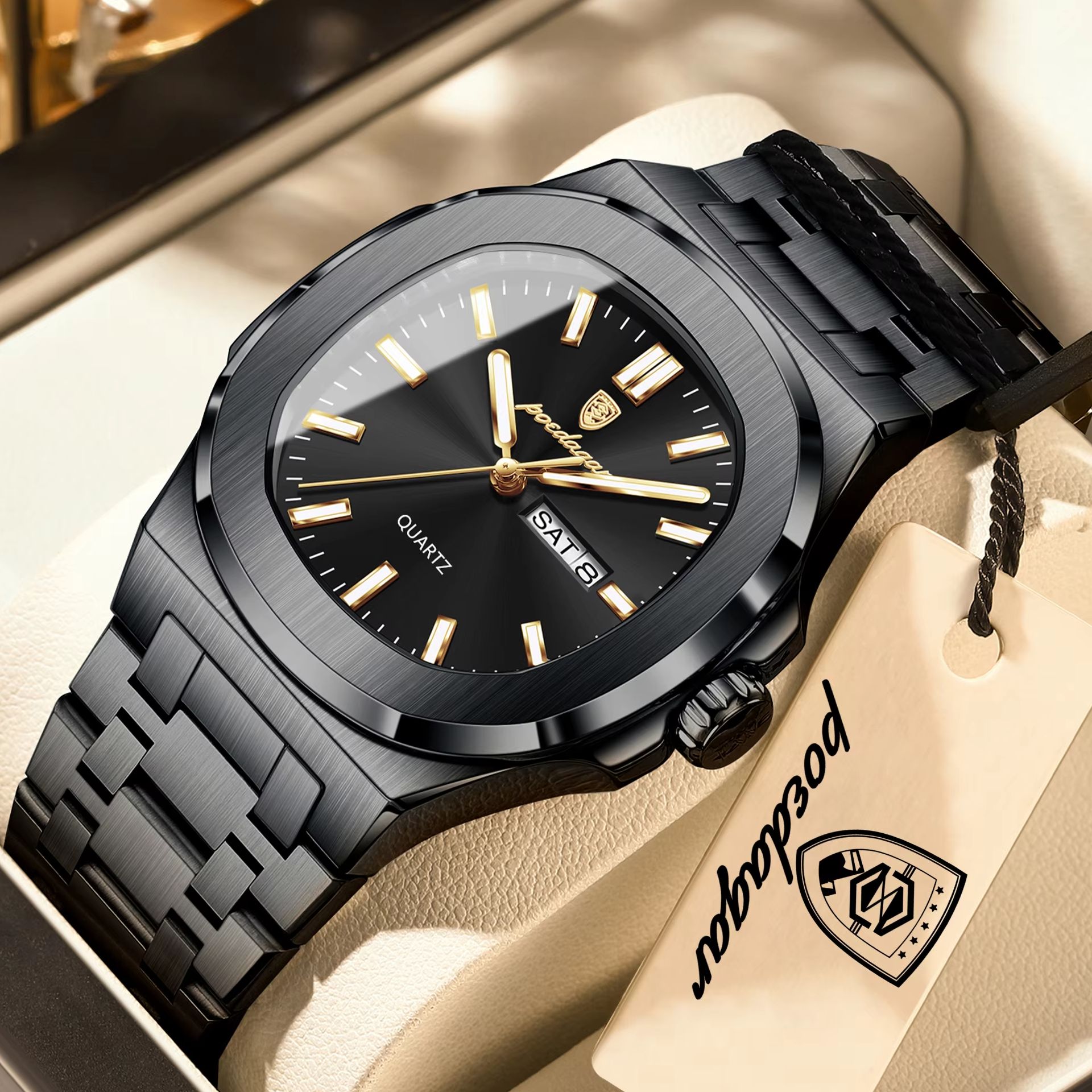 POEDAGAR Square Luxury Men Clo - Patek Philippe Watch Nautilus ulasan dan harga