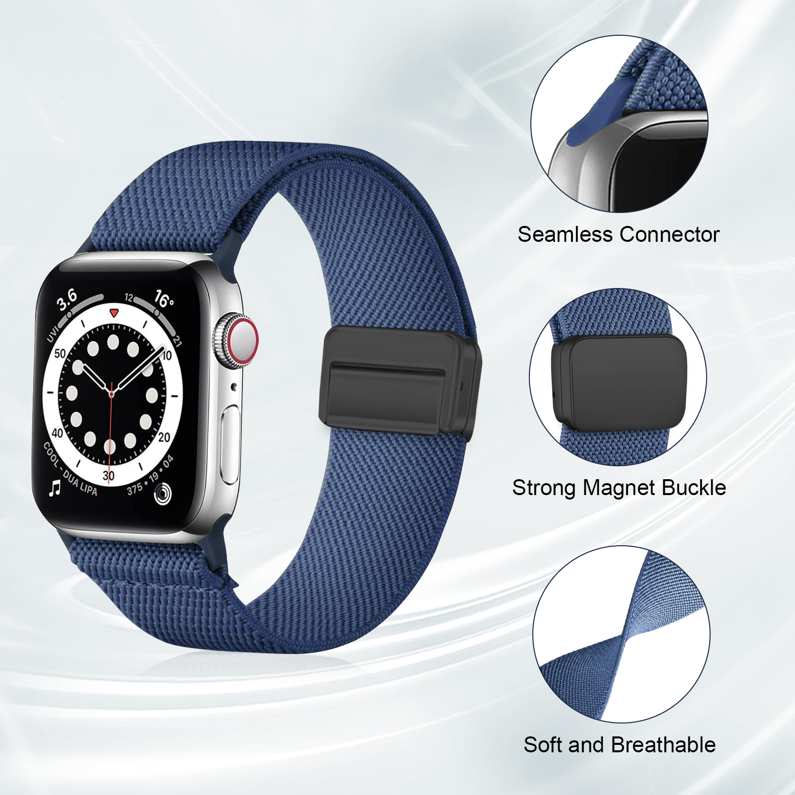 Magnetic Strap For Apple Watch - Milanese Loop Magnetic ulasan dan harga
