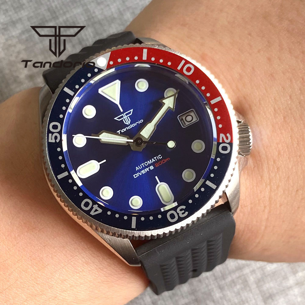Tandorio NH35A 37mm Automatic  - Rubber Strap Diver ulasan dan harga