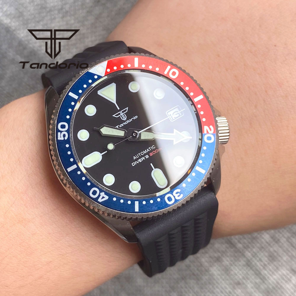 Tandorio NH35A 37mm Automatic  - Rubber Strap Diver ulasan dan harga