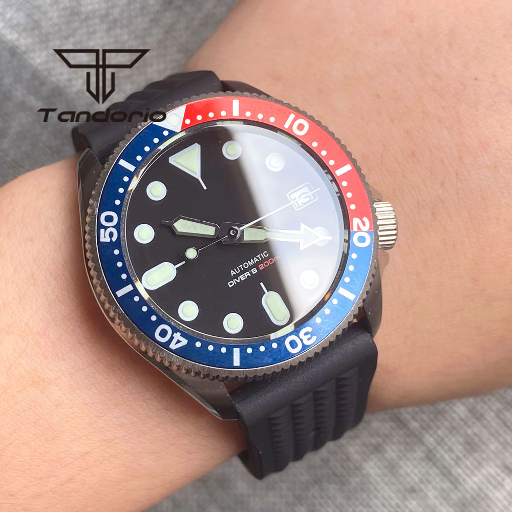 Tandorio NH35A 37mm Automatic  - Rubber Strap Diver ulasan dan harga