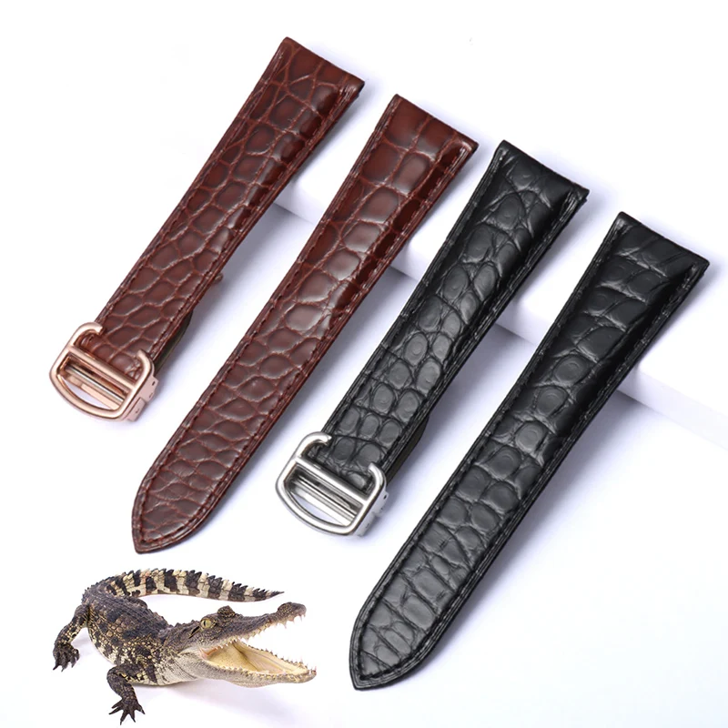 Alligator Genuine Leather Watc - Cartier Watch Tank ulasan dan harga