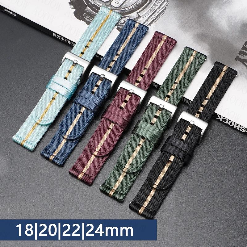 18mm 20mm 22mm 24mm Soft Nylon - Omega Watch Seamaster ulasan dan harga