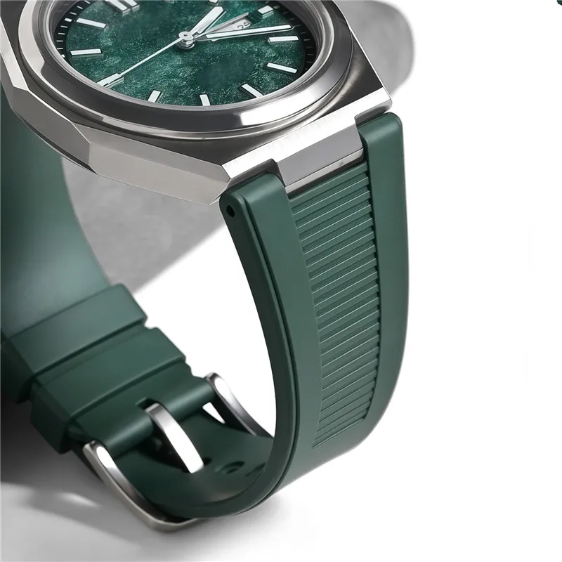 Fluoro Rubber Strap 25*12mm De - Patek Philippe Watch Nautilus ulasan dan harga