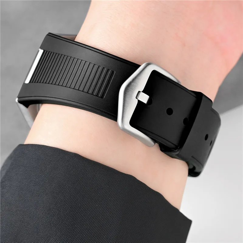 Fluoro Rubber Strap 25*12mm De - Patek Philippe Watch Nautilus ulasan dan harga