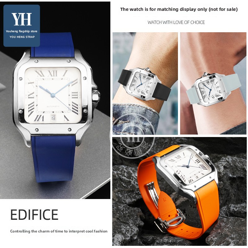 18.5mm 21mm Metal Quick Releas - Cartier Watch Santos ulasan dan harga