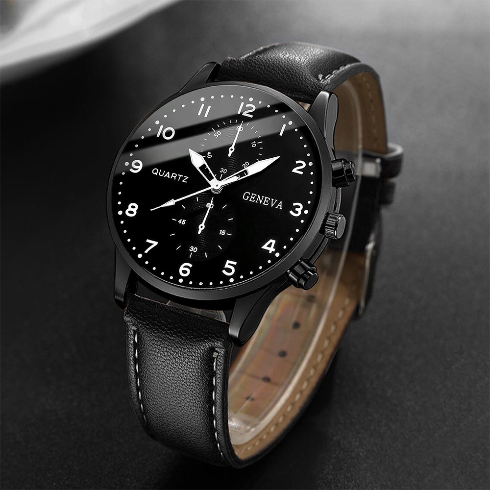 Fashion Men Business Watches C - Leather Watch Band Men ulasan dan harga