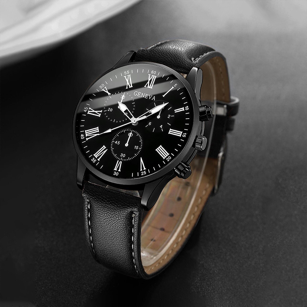 Fashion Men Business Watches C - Leather Watch Band Men ulasan dan harga